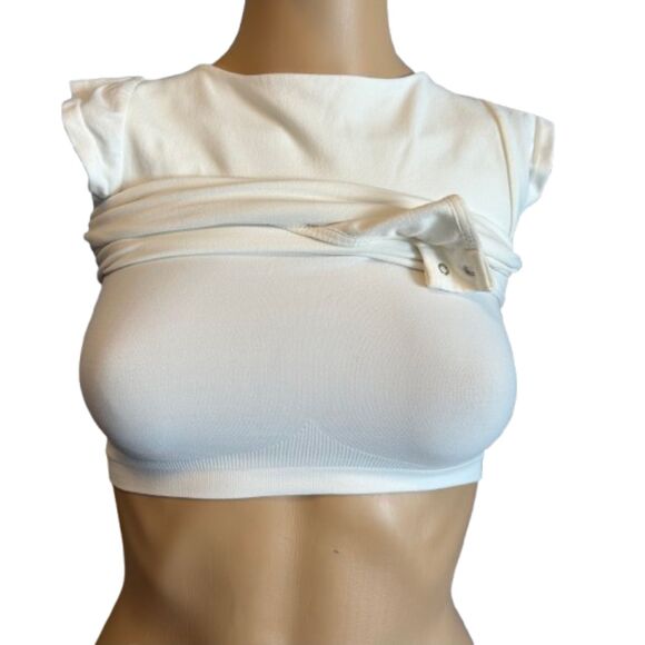 IRR Free People Intimately Ready Or Not Bodysuit size L/XL Ivory White F1 - Picture 2 of 8